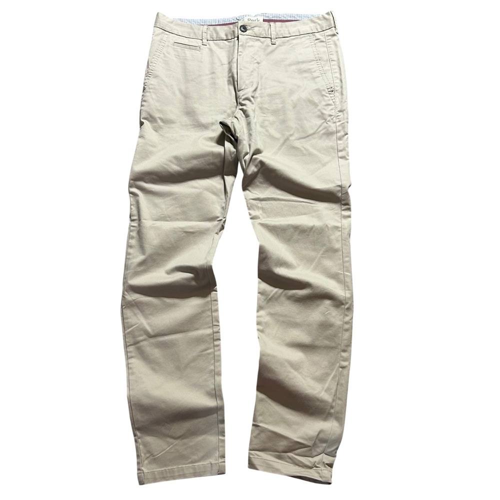 Perk Chino Pants Mens 33x32 Khaki Slim Fit Stretch Feel Good Trousers